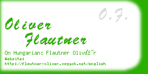 oliver flautner business card